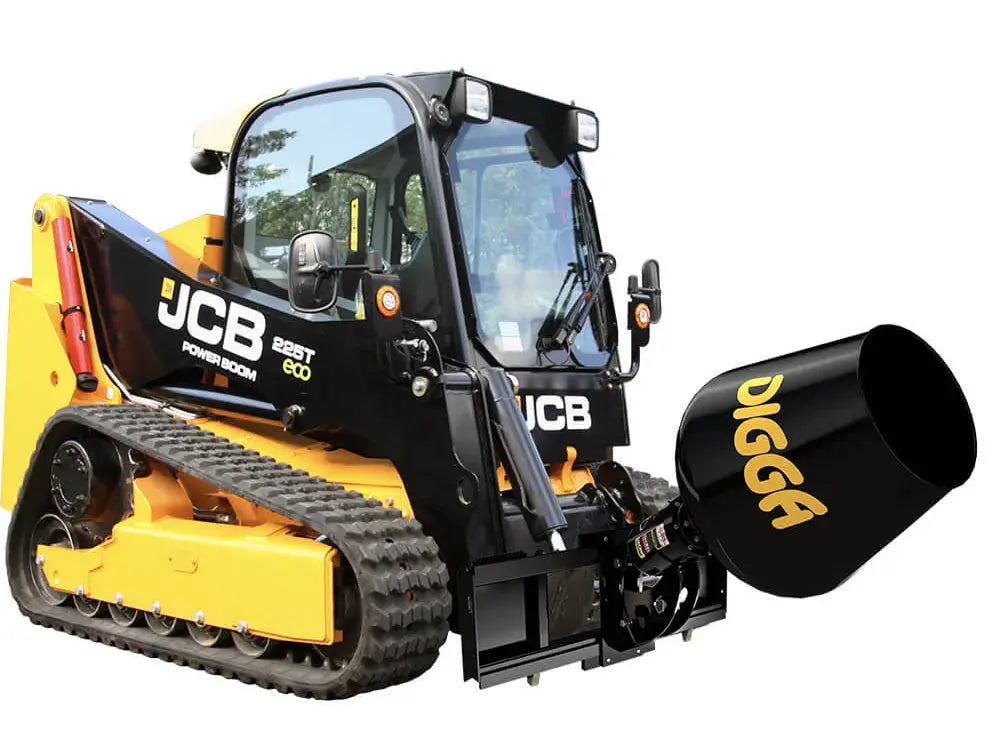 The skid steer loader is a compact, versatile machine that can be used for a variety of tasks, including landscaping, construction, and agriculture. The cement mixer attachment allows the skid steer loader to mix and transport concrete, making it a valuable tool for any construction site.