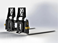 Thumbnail for It is a 3D rendering of the product, which is designed to make it easier to pick up and move pallets with a forklift.
