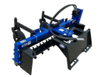 The  power rake - commercial is used to break up and level soil, typically used in landscaping and gardening applications.