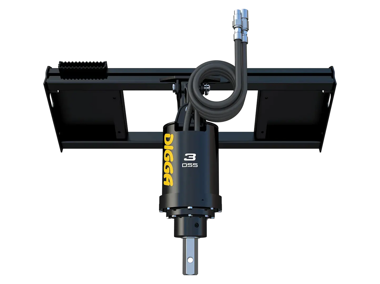 The Digga Standard Flow Auger Drive is a powerful attachment used for various tasks, including digging holes for fence posts, planting trees, and breaking up compacted soil. 