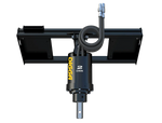 A close-up photo of a skid-steer auger attachment with the words “DIGGA” and  prominently displayed. 