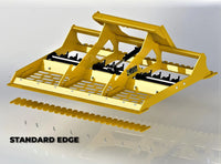 Thumbnail for Yellow tines of a land leveler attachment against a white background.